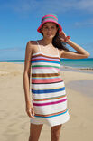 Lana Grossa KLEID IN FESTEN MASCHEN MIT STREIFEN Cotone & Elastico