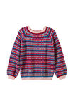Lana Grossa RAGLANPULLOVER IM STÄBCHENLOCHMUSTER Elastico