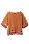 Lana Grossa PULLOVER IN STÄBCHEN MIT BORDÜREN IM ANANASMUSTER Diversa