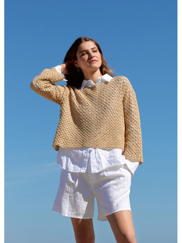 Lana Grossa T-PULLI IM GITTERMUSTER Setapura