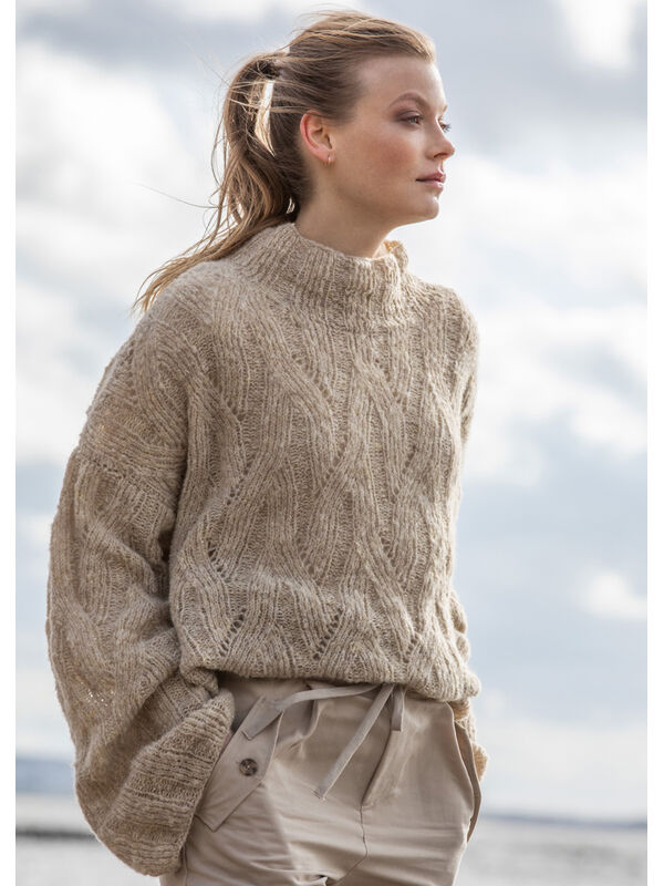 Lana Grossa PULLOVER IM LOCHMUSTER Nuvoletta