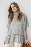 Lana Grossa PONCHO GLATT RECHTS Nuvoletta
