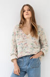 Lana Grossa KIMONOPULLOVER KRAUS RECHTS Lala Berlin Lovely Cotton Inserto