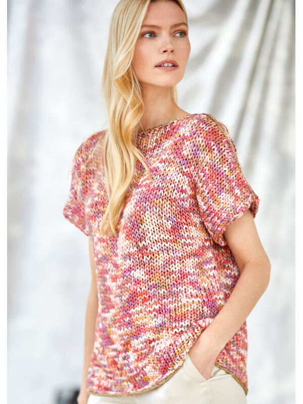 Lana Grossa PULLOVER About Berlin Bulky Print & Brillino