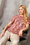 Lana Grossa PULLOVER About Berlin Bulky Print & Brillino