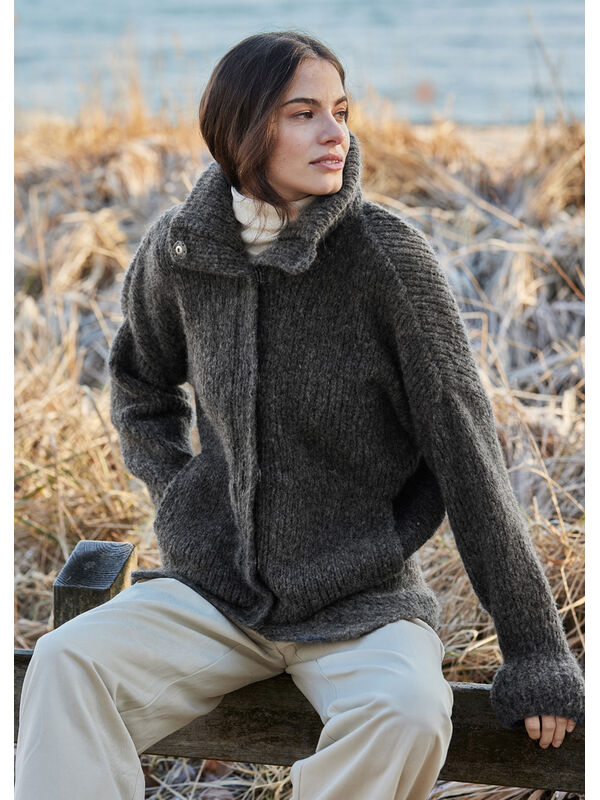 Lana Grossa JACKE MIT STEHKRAGEN Alpaca Moda