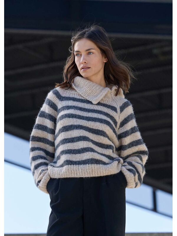 Lana Grossa STREIFEN-RAGLAN Alpaca Air II