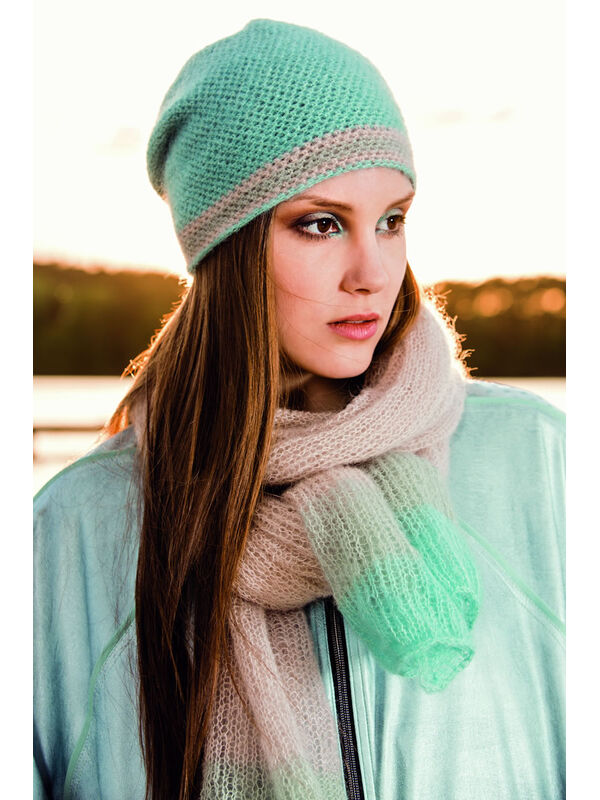 Lana Grossa HÄKELBEANIE Silkhair