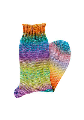 BASIS SOCKEN Meilenweit Merino 100g Color Mix Sparks von Lana Grossa