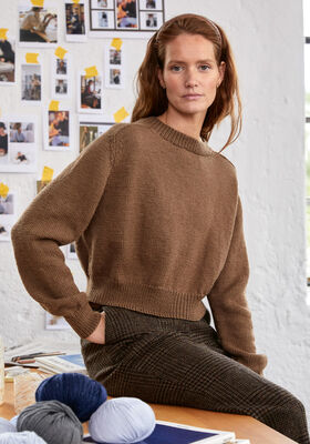 PULLOVER IDA III Cool Wool Big Mélange (We care) von Lana Grossa