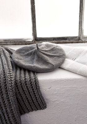 BASKENMÜTZE Cool Wool Big Mélange von Lana Grossa