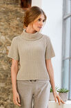 Lana Grossa RIPPENPULLOVER Cool Wool Melange