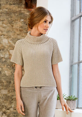 RIPPENPULLOVER Cool Wool Melange  von Lana Grossa