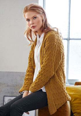 CARDIGAN Cool Wool Big Melange von Lana Grossa
