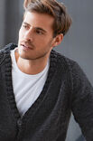 Lana Grossa HERREN-RAGLANJACKE COOL WOOL Big Melange (GOTS)