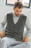 Lana Grossa HERRENWESTE Cool Wool Big Mélange (GOTS)