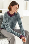 Lana Grossa JACQUARDPULLOVER Cool Wool Big Mélange (GOTS) & Cool Wool Big