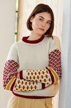 Lana Grossa PULLOVER MIT JACQUARDÄRMELN Bingo