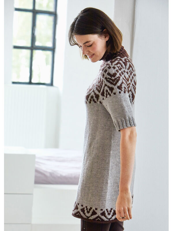 Lana Grossa RUNDPASSENKLEID Cool Wool Big Mélange (GOTS) & Cool Wool Big