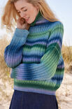Lana Grossa TOP DOWN PULLOVER Cool Wool Big Color