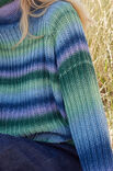 Lana Grossa TOP DOWN PULLOVER Cool Wool Big Color