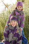 Lana Grossa TOP DOWN KINDER-BLOCKSTREIFENJACKE Vintage Chunky