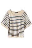 Lana Grossa RAGLANSHIRT GLATT RECHTS MIT STREIFEN Cotton Wool