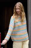 Lana Grossa PULLOVER KRAUS RECHTS IN STREIFEN Soffio
