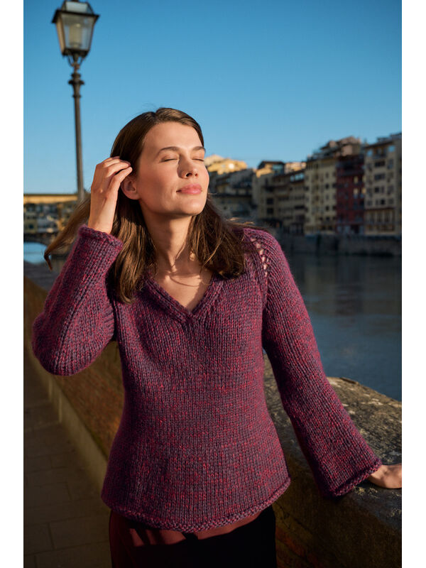 Lana Grossa V-PULLOVER Winter Softness & Silkhair