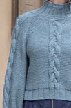 Lana Grossa ZOPF-RAGLAN-PULLOVER Alta Moda Alpaca