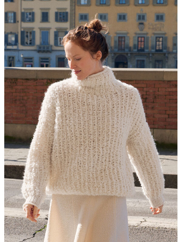 Lana Grossa ROLLKRAGEN-PULLOVER Orsetto & Alta Moda Alpaca