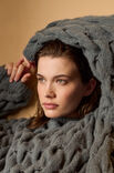 Lana Grossa ZOPFMUSTER-PULLOVER Nebbia