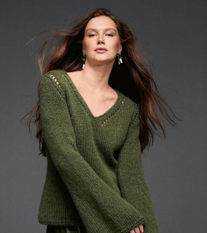 V-PULLOVER Chapeau von Lana Grossa