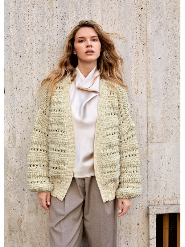 Lana Grossa JACKE IM GARNMIX Alta Moda Alpaca, Orsetto & Chiaro