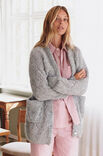 Lana Grossa TOP-DOWN LONGJACKE Natural Alpaca Lungo