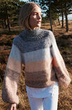 Lana Grossa RAGLANPULLOVER IN BLOCKSTREIFEN Ecopuno & Setasuri