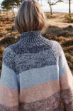 Lana Grossa RAGLANPULLOVER IN BLOCKSTREIFEN Ecopuno & Setasuri