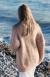 Lana Grossa CARDIGAN KRAUS RECHTS Natural  Alpaca Pelo
