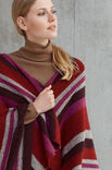 Lana Grossa PONCHO MIT ETHNO-STREIFEN Alta Moda Alpaca