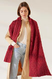 Lana Grossa ZOPFMUSTERSCHAL Ecopuno Tweed, Setasuri & Diamante