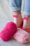 Lana Grossa SNEAKER-SOCKEN MIT SCHLEIFE Meilenweit 100g Cotone Vegano Risotto