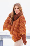 Lana Grossa PONCHO IM TIGERMUSTER Silkhair