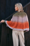 Lana Grossa HALBRUNDES TUCH Cool Wool Lace hand-dyed & Cool Wool Lace