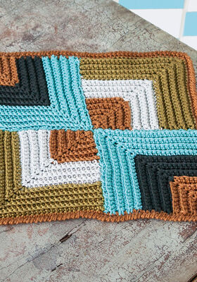 TOPFLAPPEN IM GRAFISCHEN RELIEFMUSTER Cotone von Lana Grossa