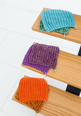 TOPFLAPPEN IM PATENTMUSTER Cotone uni von Lana Grossa