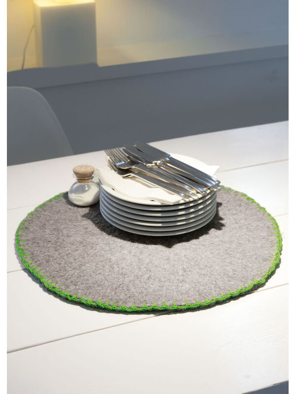 Lana Grossa TISCHSET MIT HÄKELRAND Feltro/Cotone