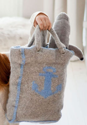 SHOPPER MIT ANKER Feltro von Lana Grossa