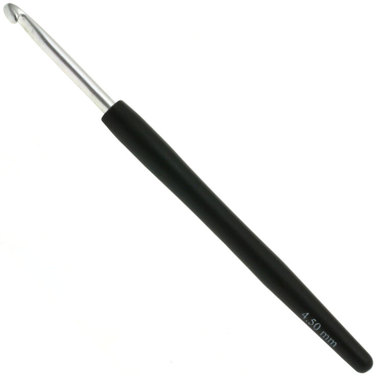 Wollhäkelnadel mit Soft-Griff (Aluminium) St. 4,5 - von Lana Grossa