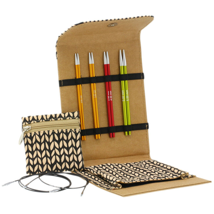  Nadel-Set Aluminium Rainbow Klein (Braun) - von Lana Grossa
