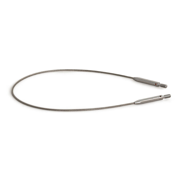 Nadelseil Vario Edelstahl fein 40cm drehbar - von Lana Grossa